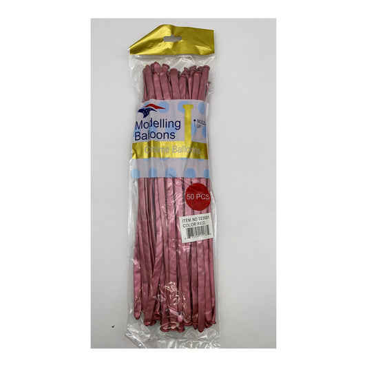 50 ct Chrome Modeling Balloon Red