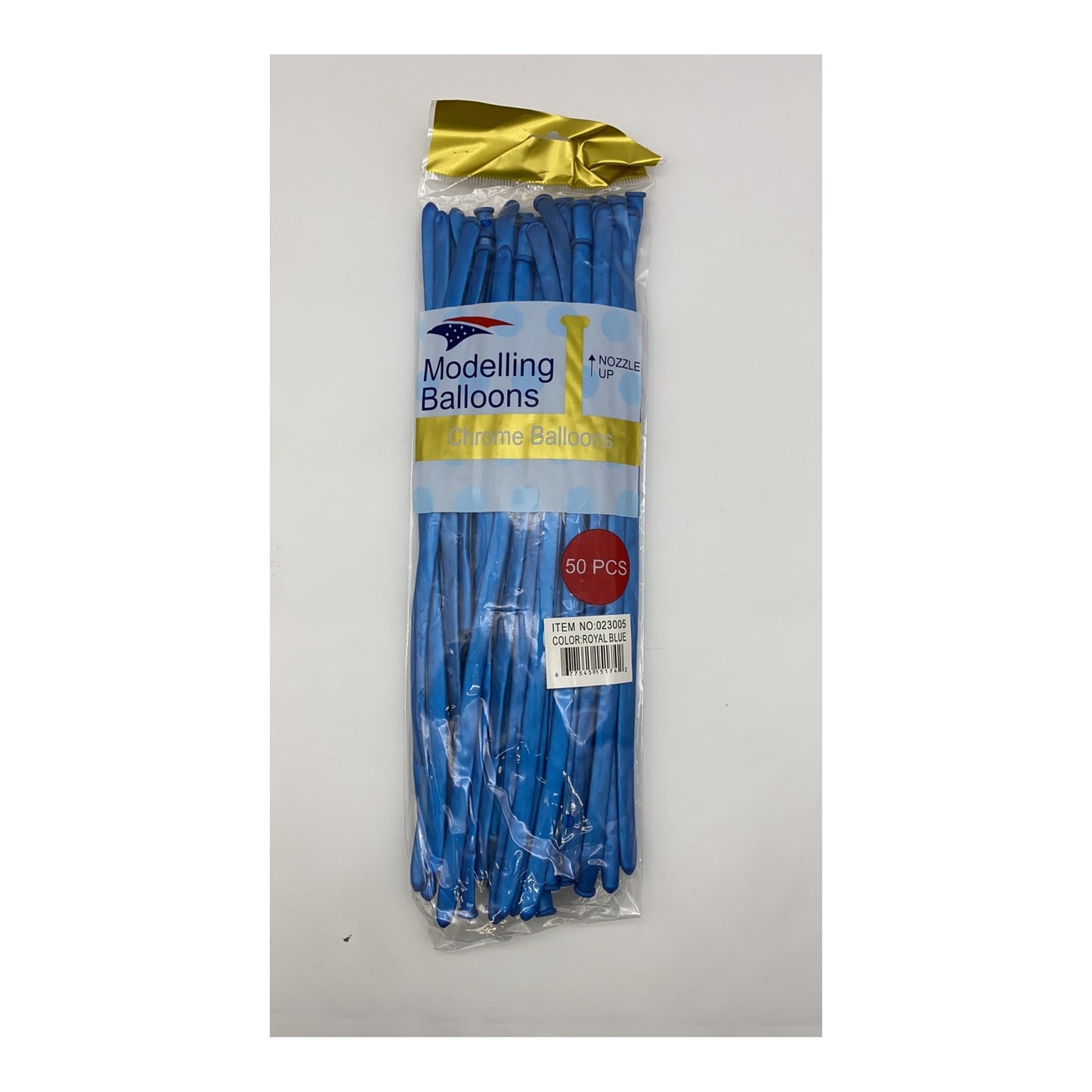 50 ct Chrome Modeling Balloon Blue