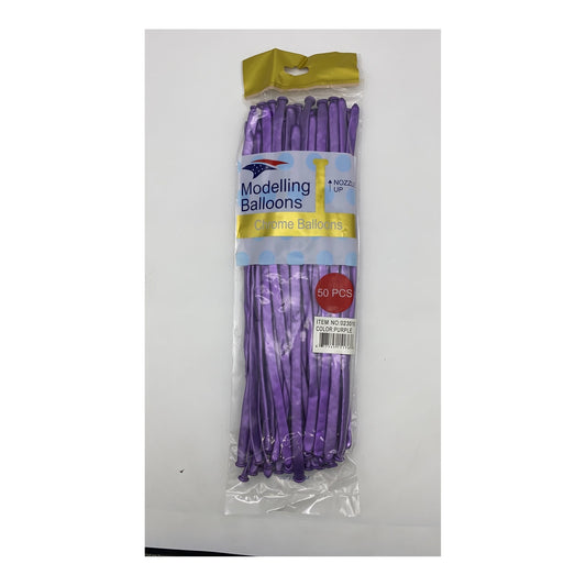 50 ct Chrome Modeling Balloon Purple