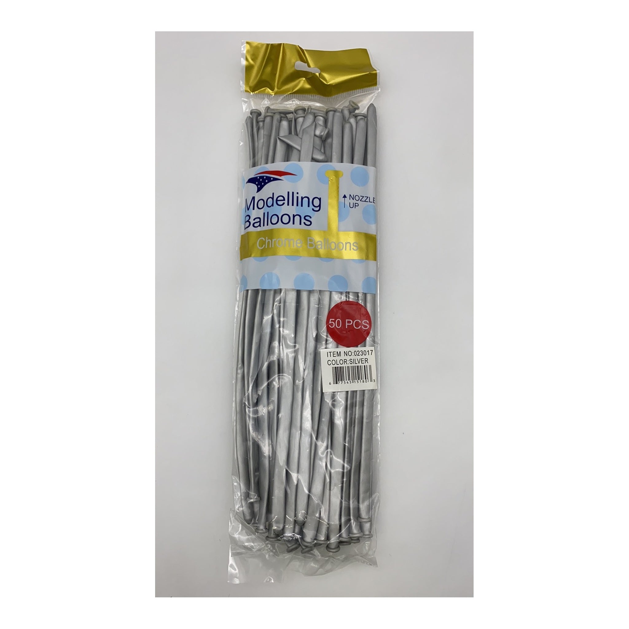 50 ct Chrome Modeling Balloon Silver