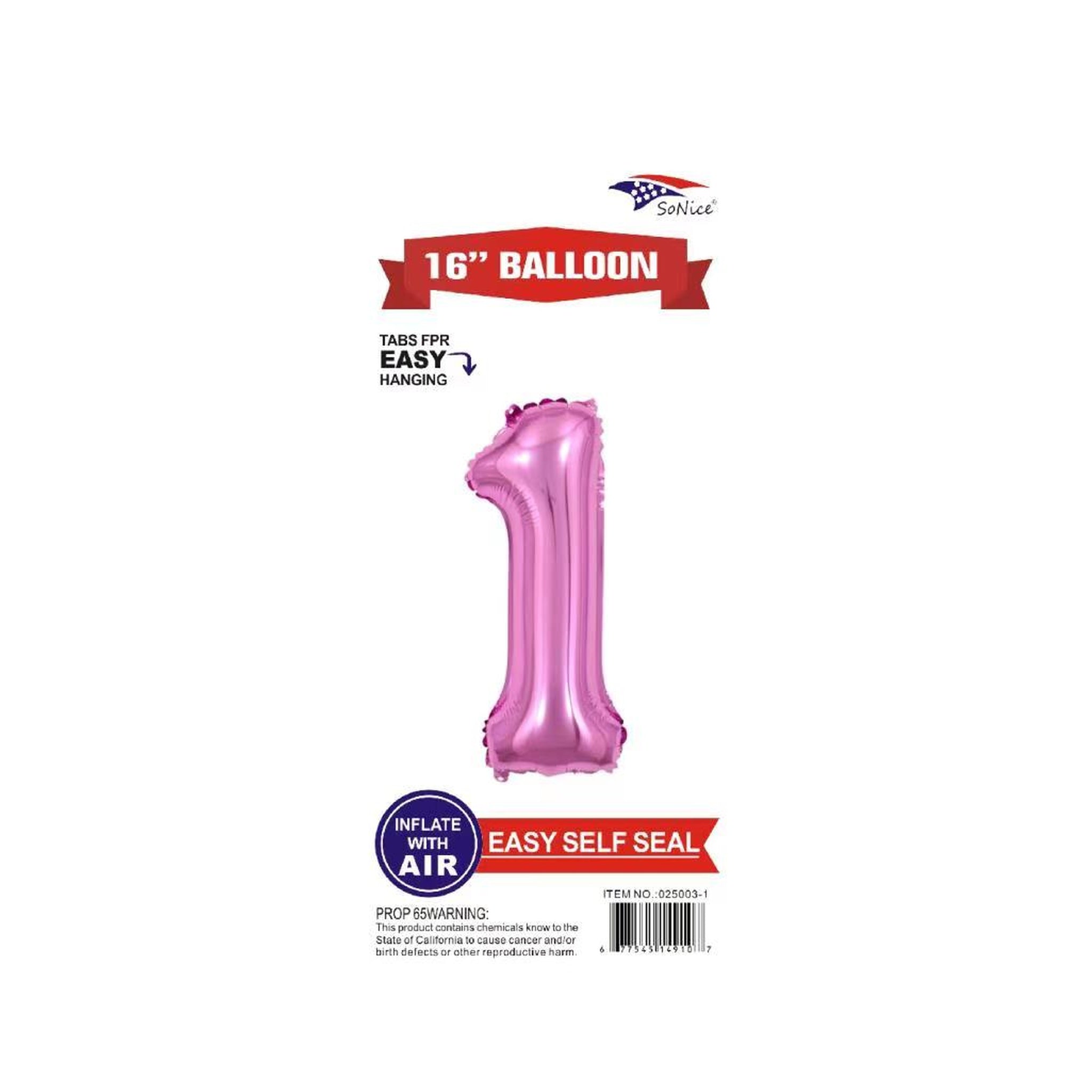 16" Foil Balloon Pink #1