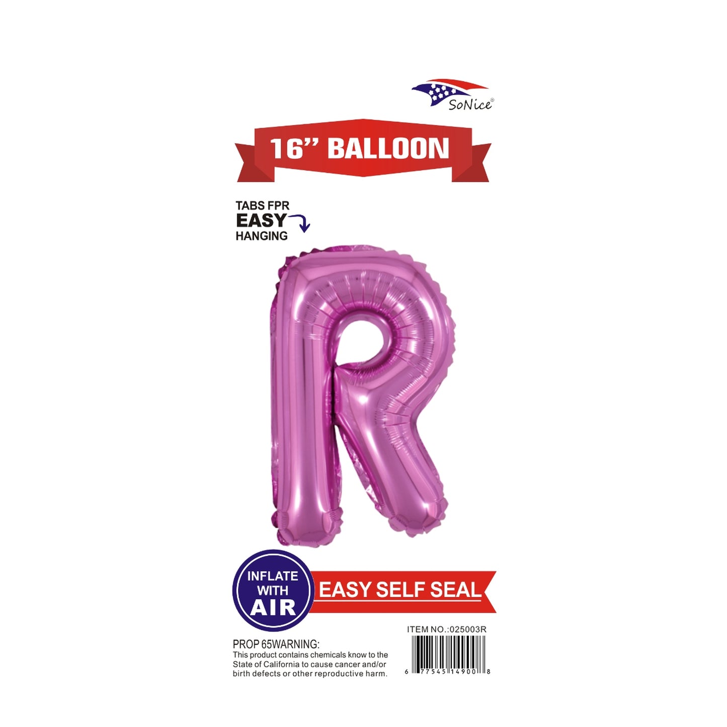 16" Foil Balloon Pink R .