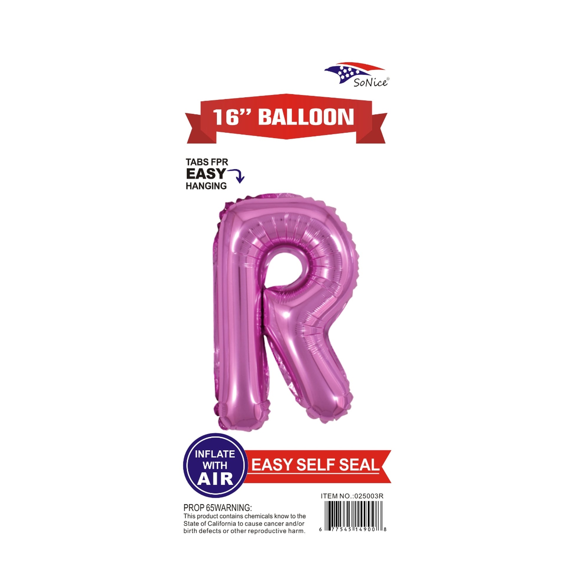 16" Foil Balloon Pink R .