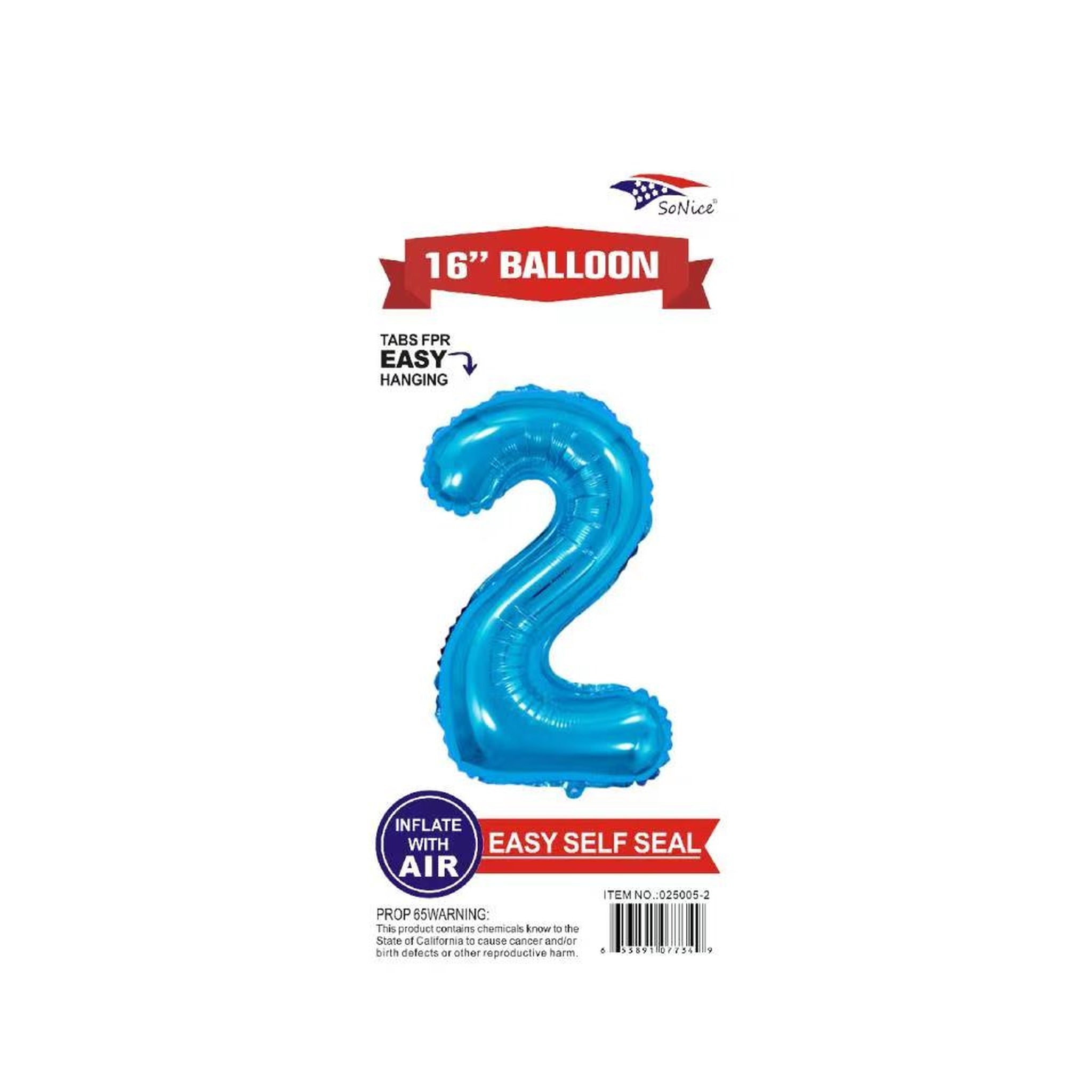 16" Foil Balloon Blue #2.