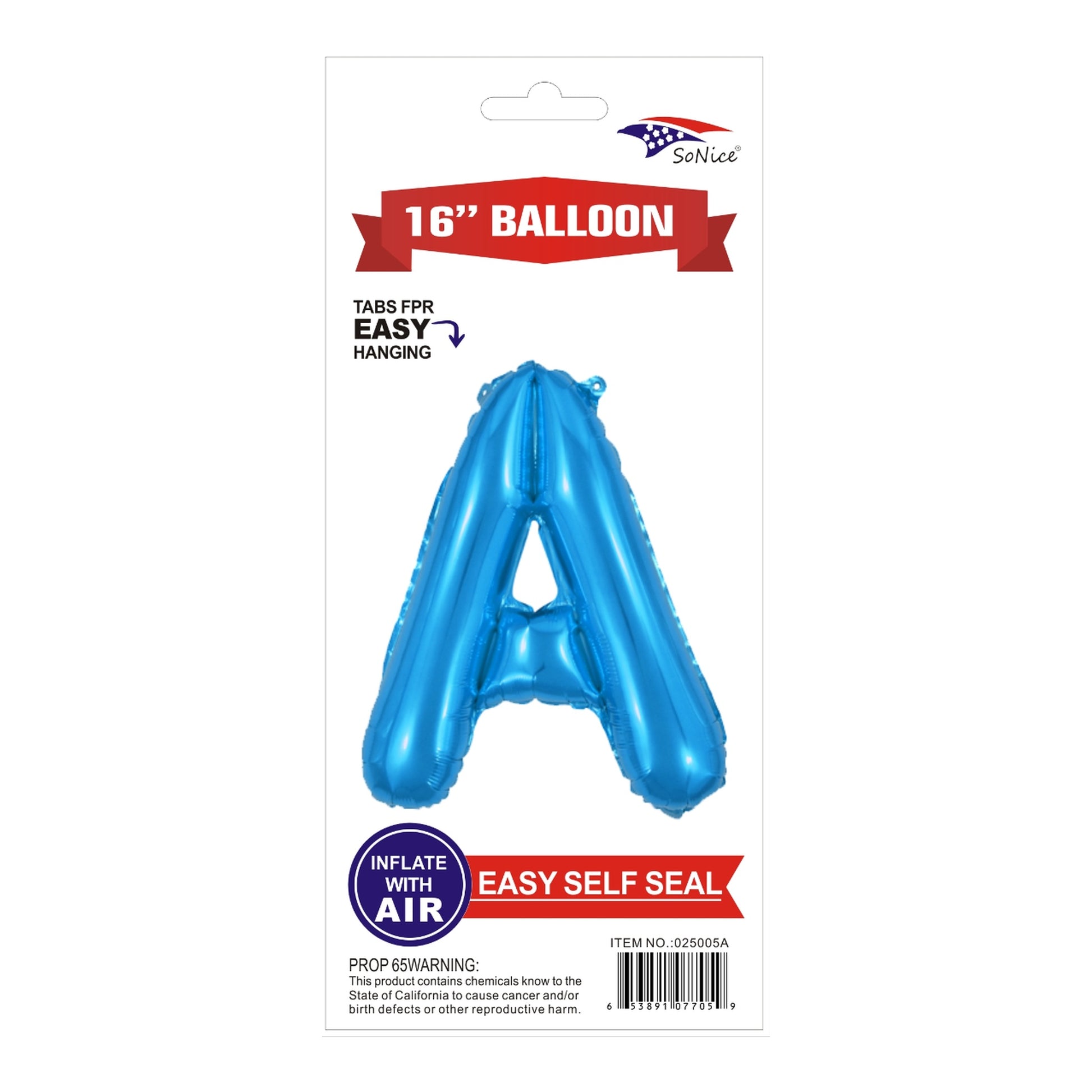 16" Foil Balloon Blue A .