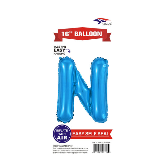 16" Foil Balloon Blue N.