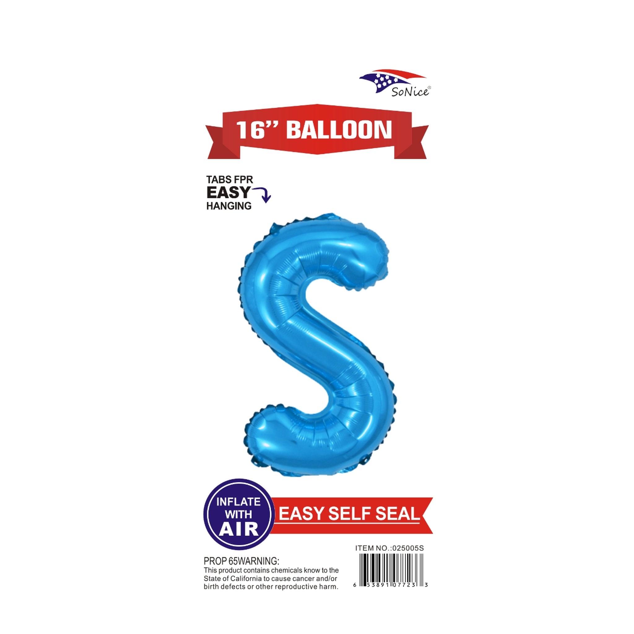 16" Foil Balloon Blue S .