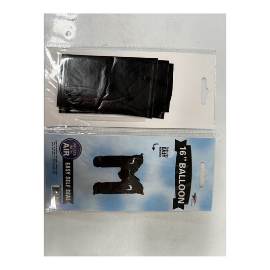 16"Foil Balloon Letter M Black