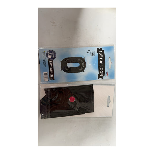 16"Foil Balloon Letter O Black