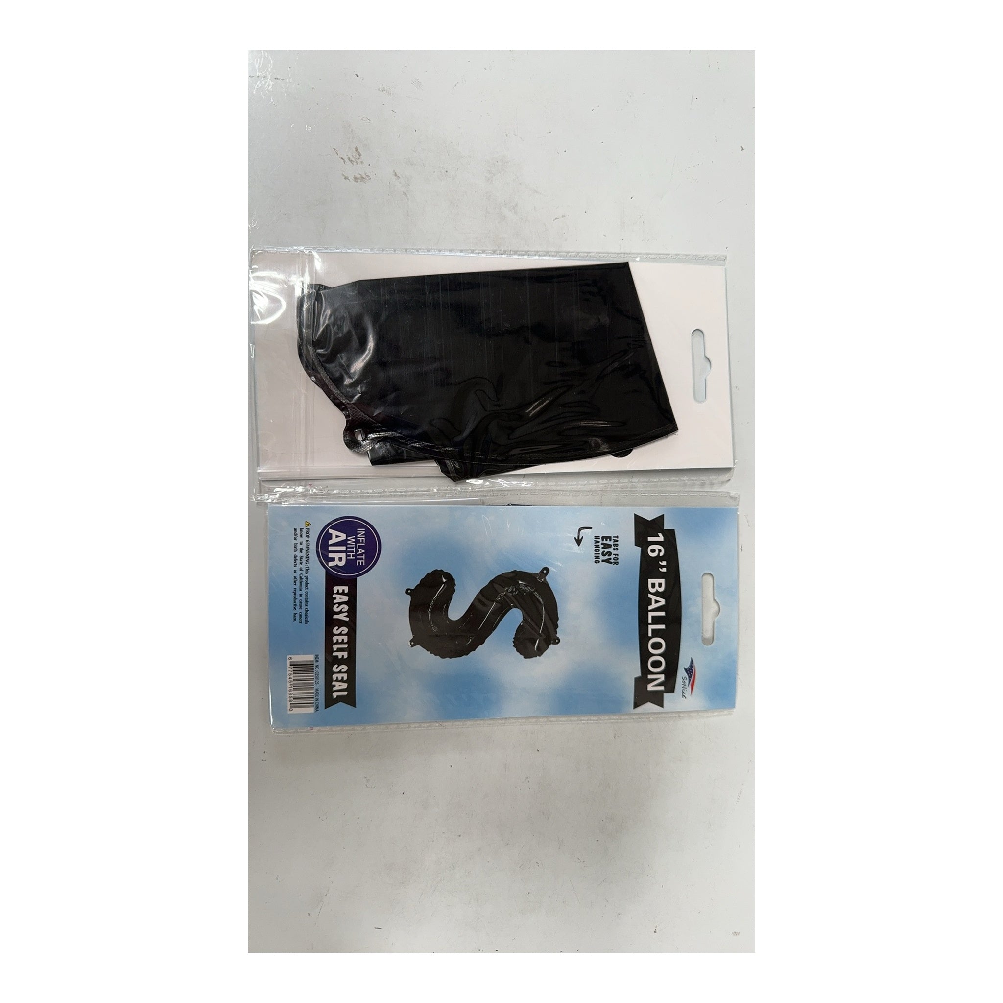16"Foil Balloon Letter S Black