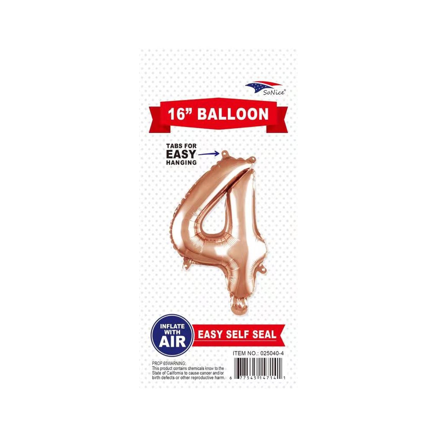 16"Foil Balloon 4 Rose Gold