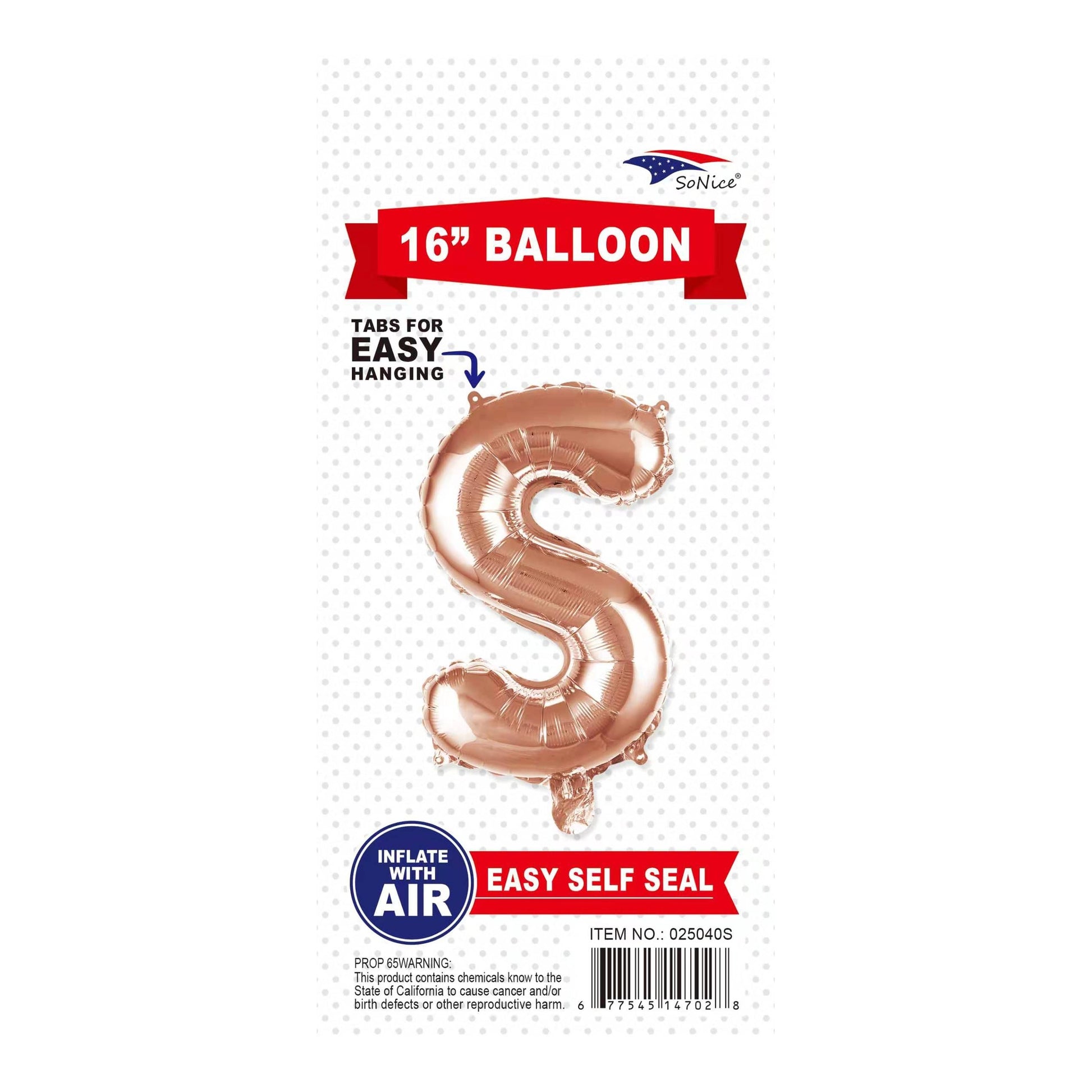 16"Foil Balloon S Rose Gold