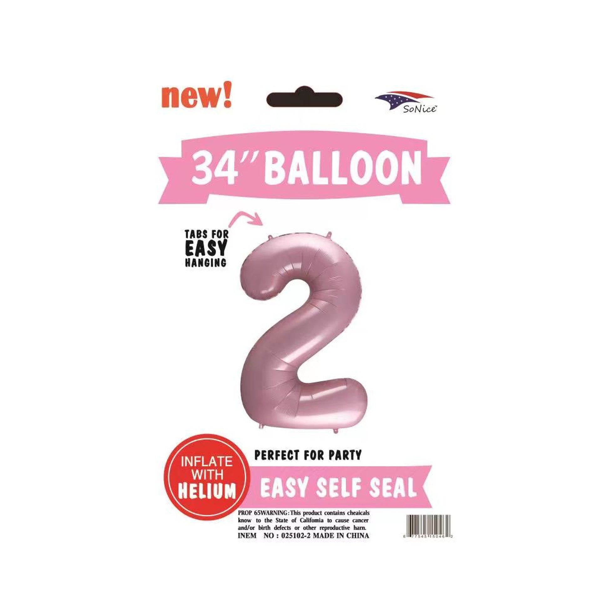 34" Foil Balloon Pink #2