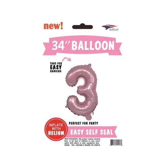 34" Foil Balloon Pink #3