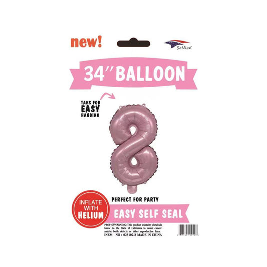 34" Foil Balloon Pink #8