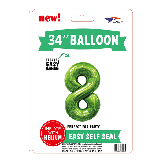 34? Balloon Green # 8,
