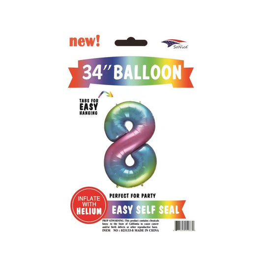 34" Foil Balloon Pastel #8