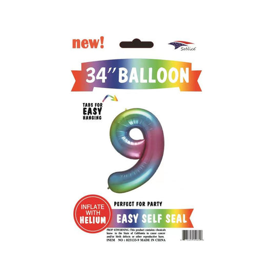 34" Foil Balloon Pastel #9