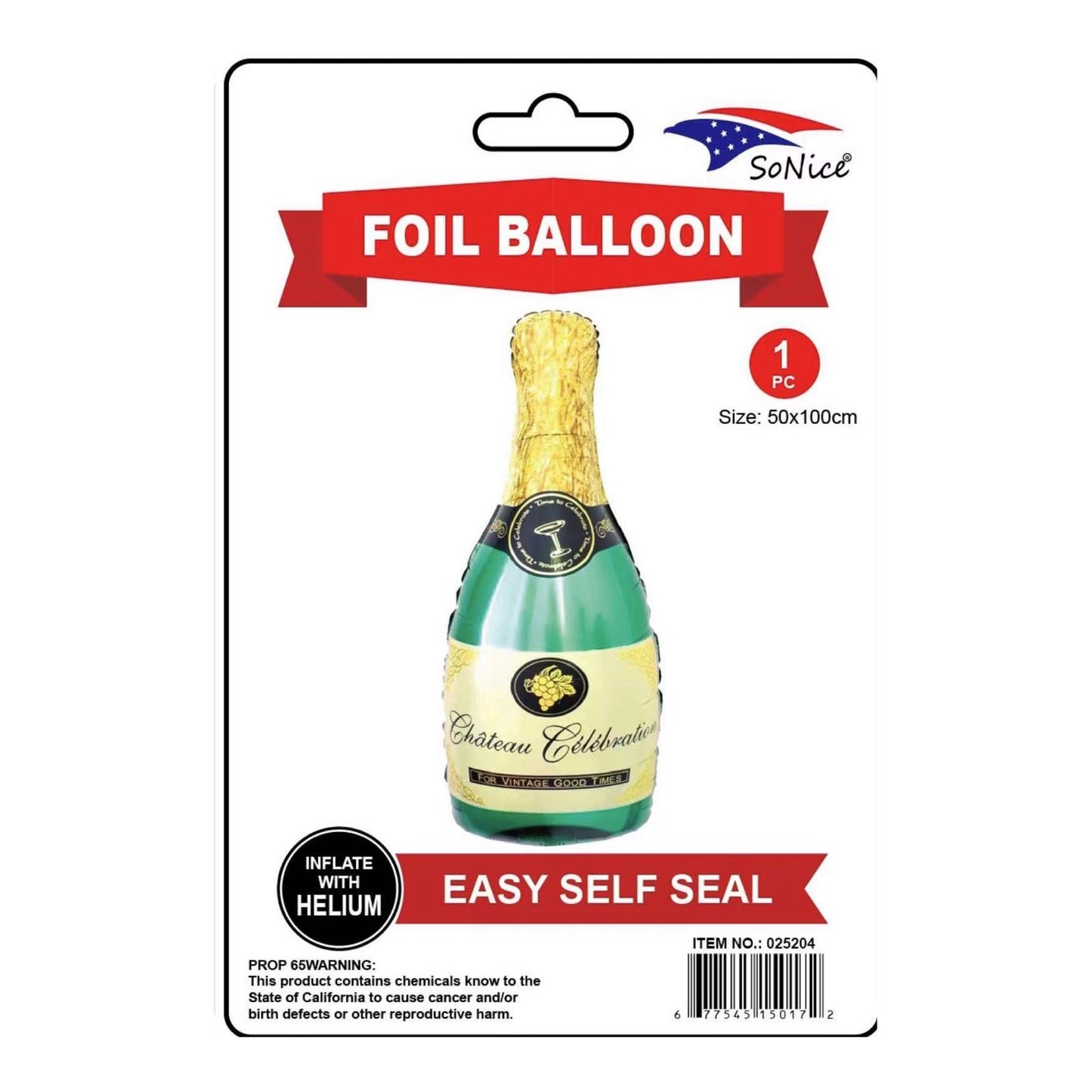 39" Foil Balloon Champagne Green