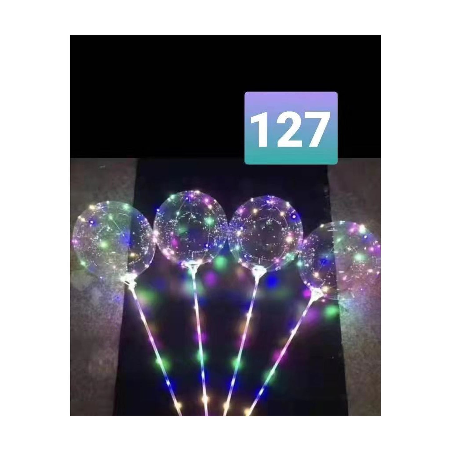 LED Bobo Clear Balloon 60/case