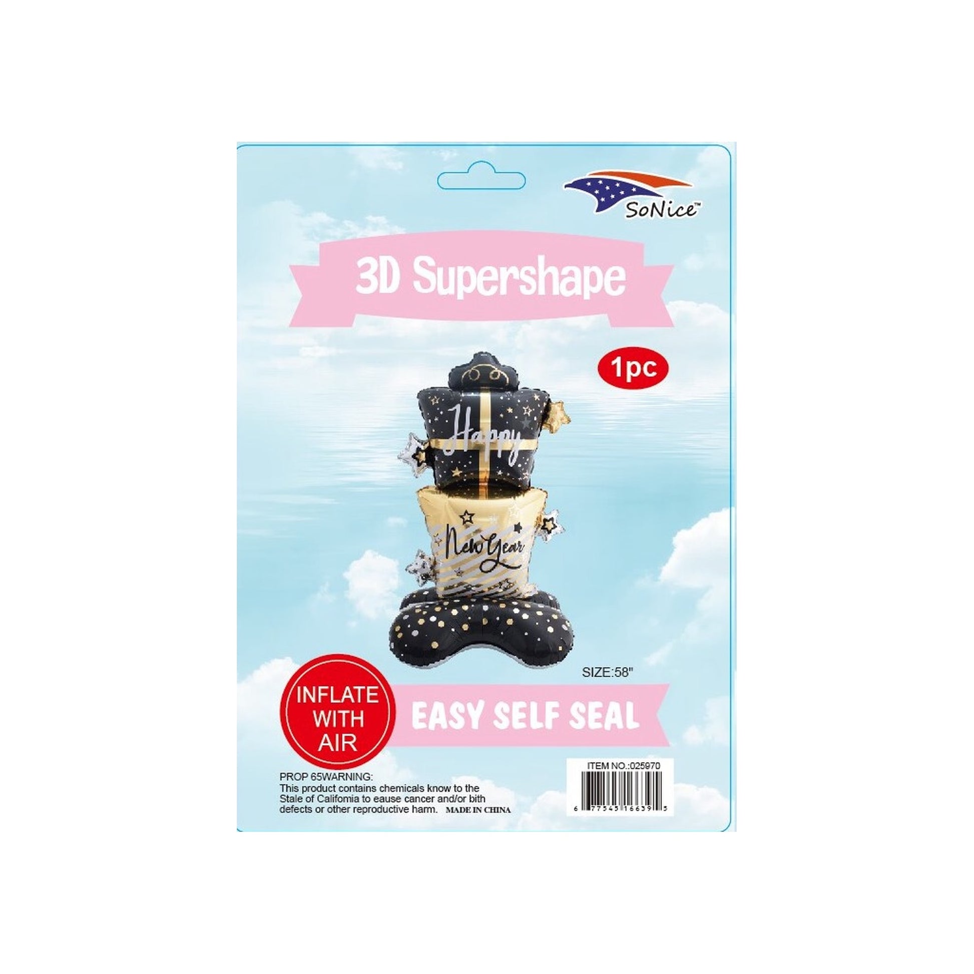 3D Balloon Happy New Year