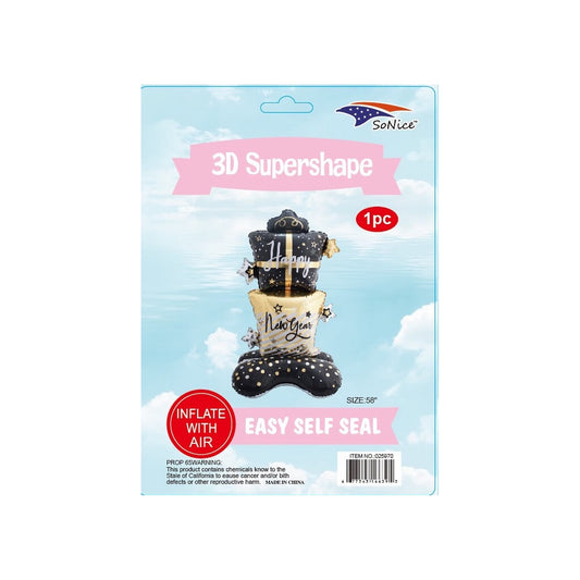3D Balloon Happy New Year