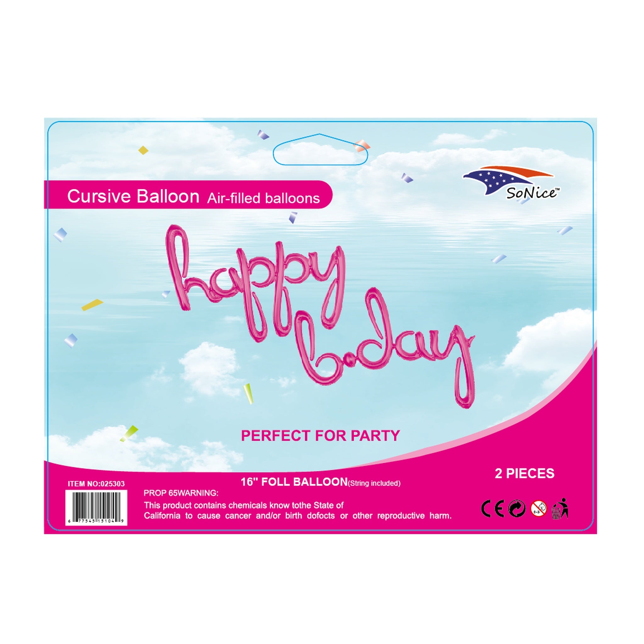 Cursive Balloon H/Bfuchsia