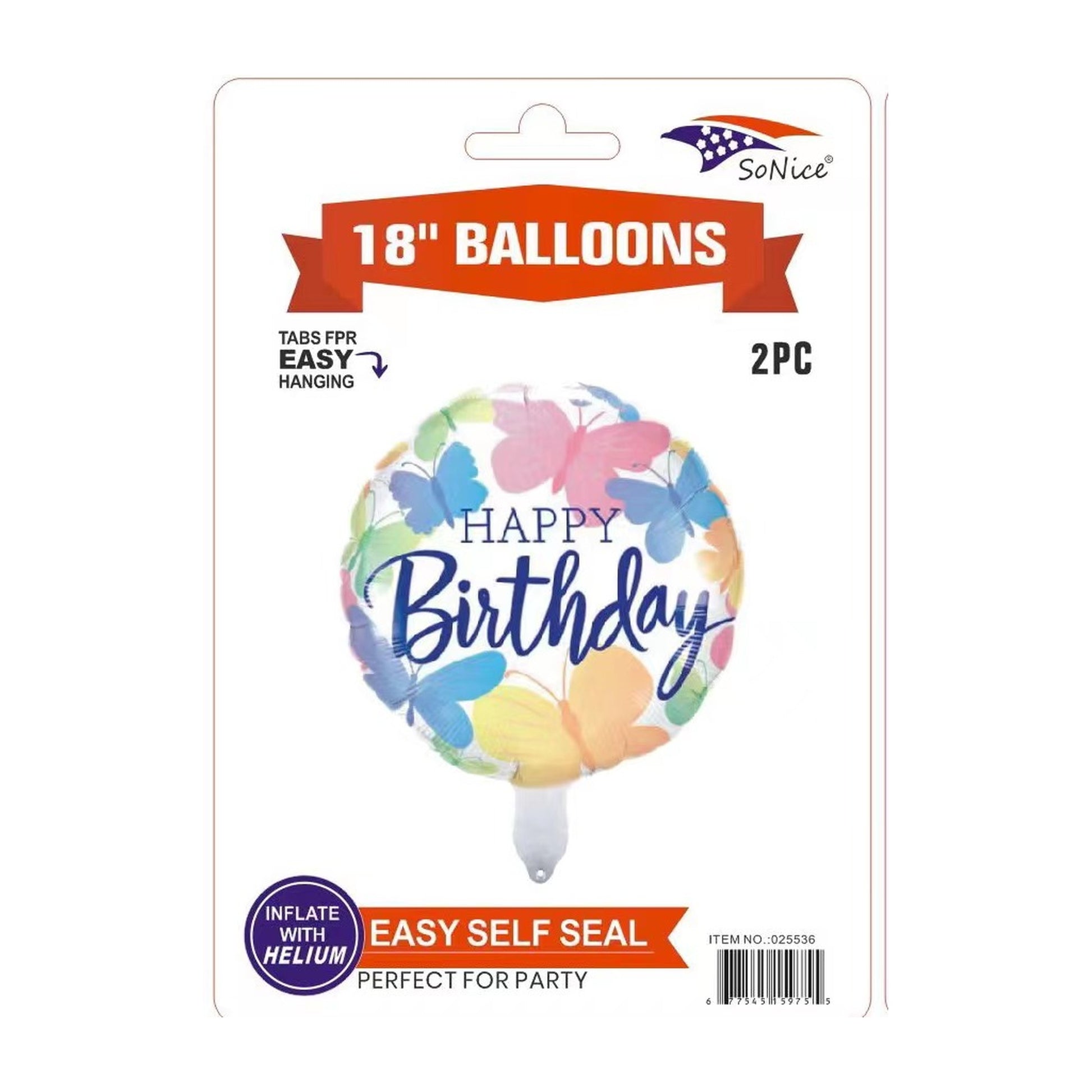 2Pc M/Balloon Butterfly