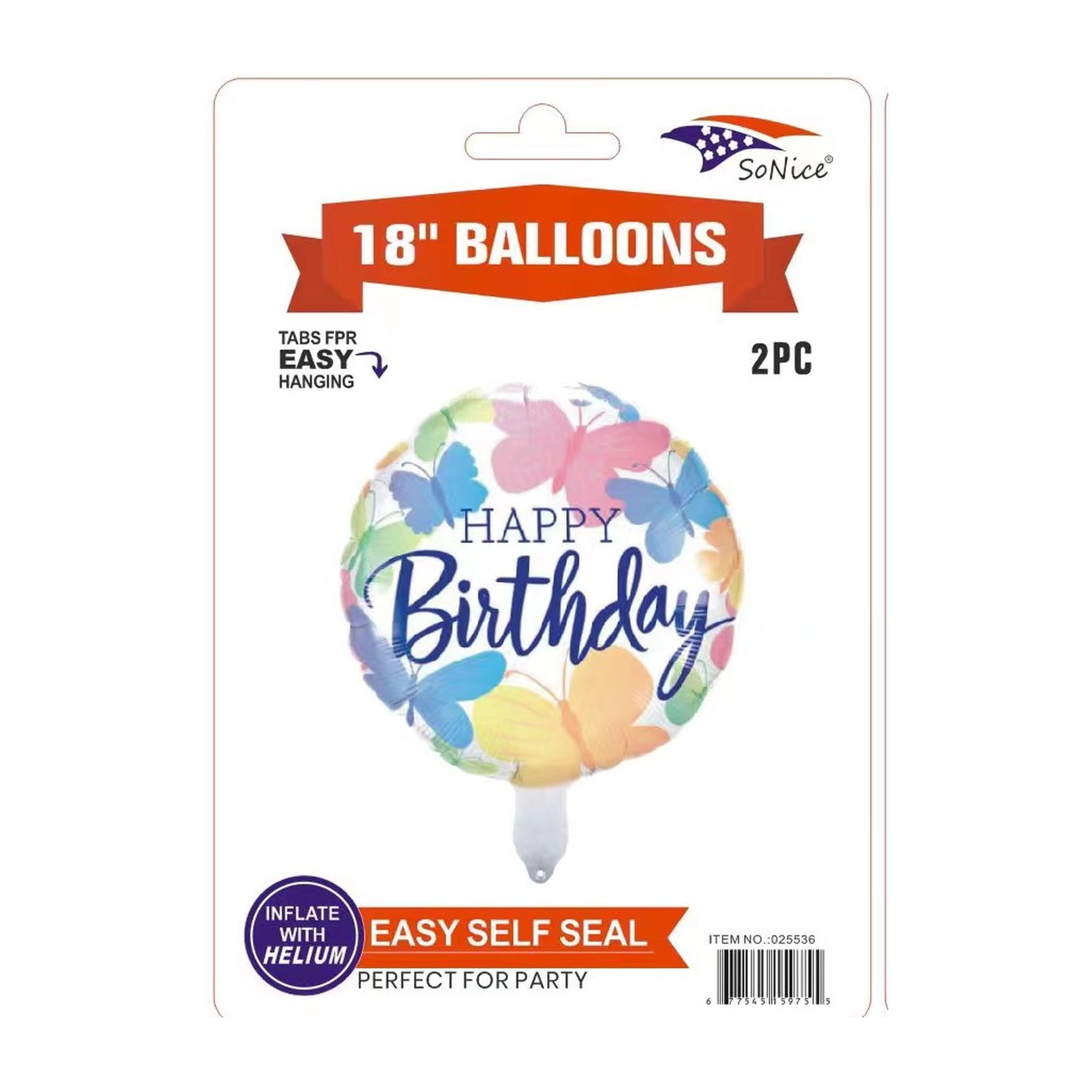 2Pc M/Balloon Butterfly