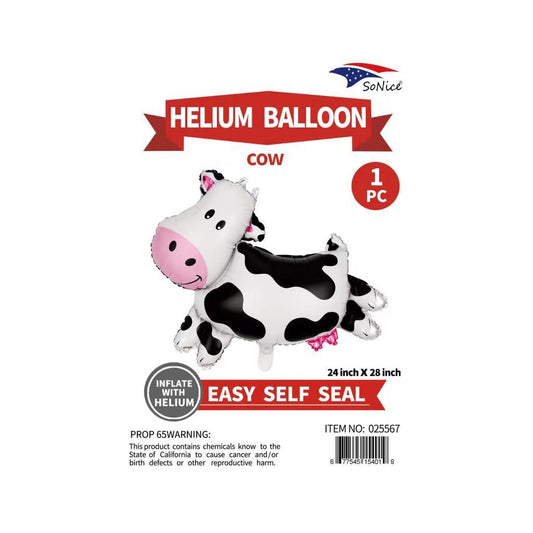 Mylar Balloon Cow