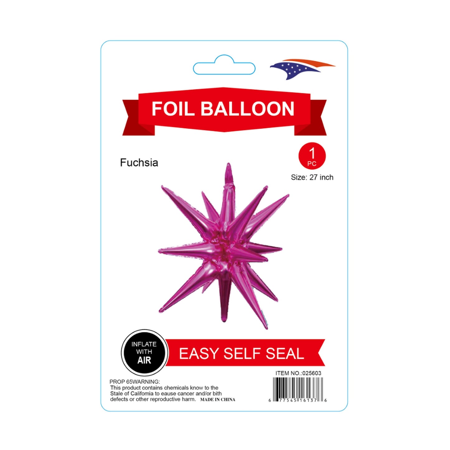 Starburst Balloon Fuchsia