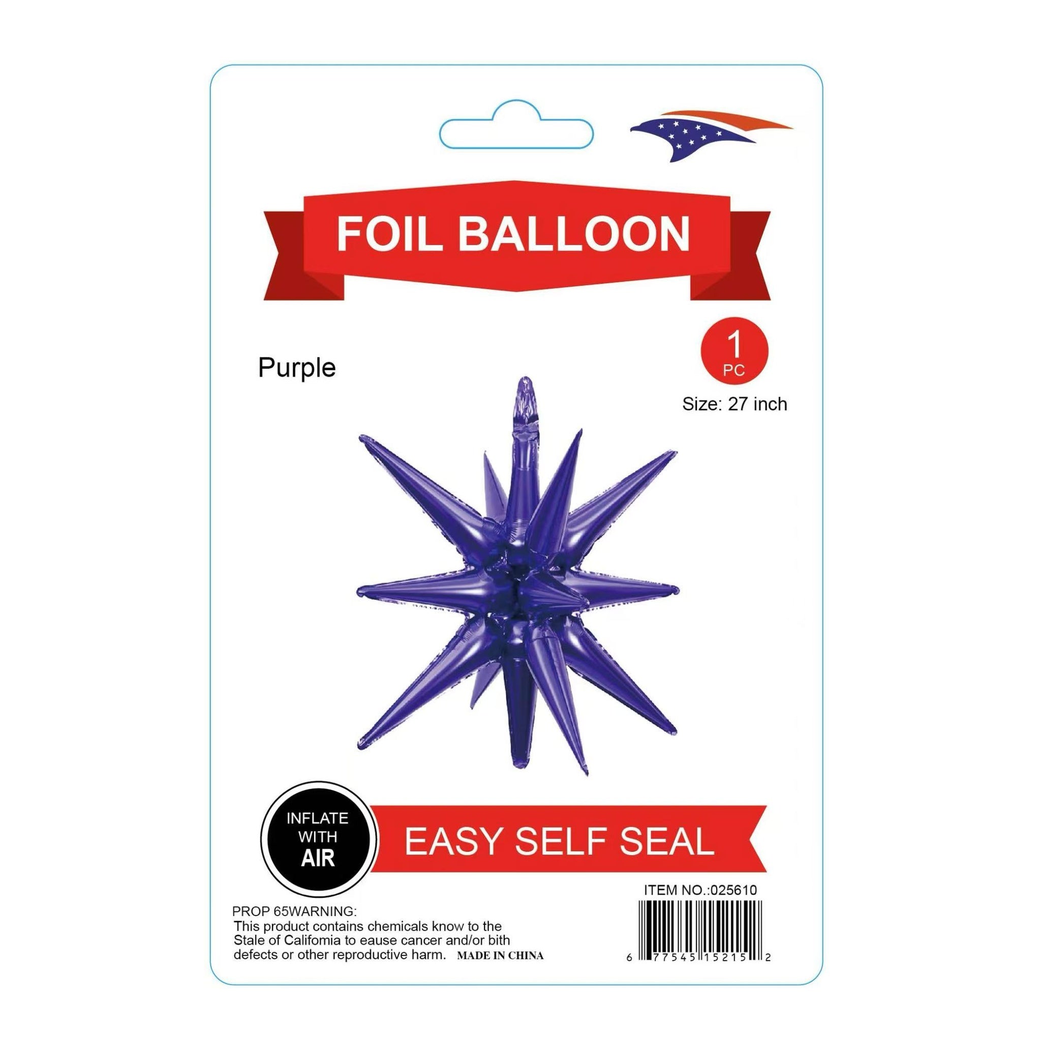 Starburst Balloon Purple
