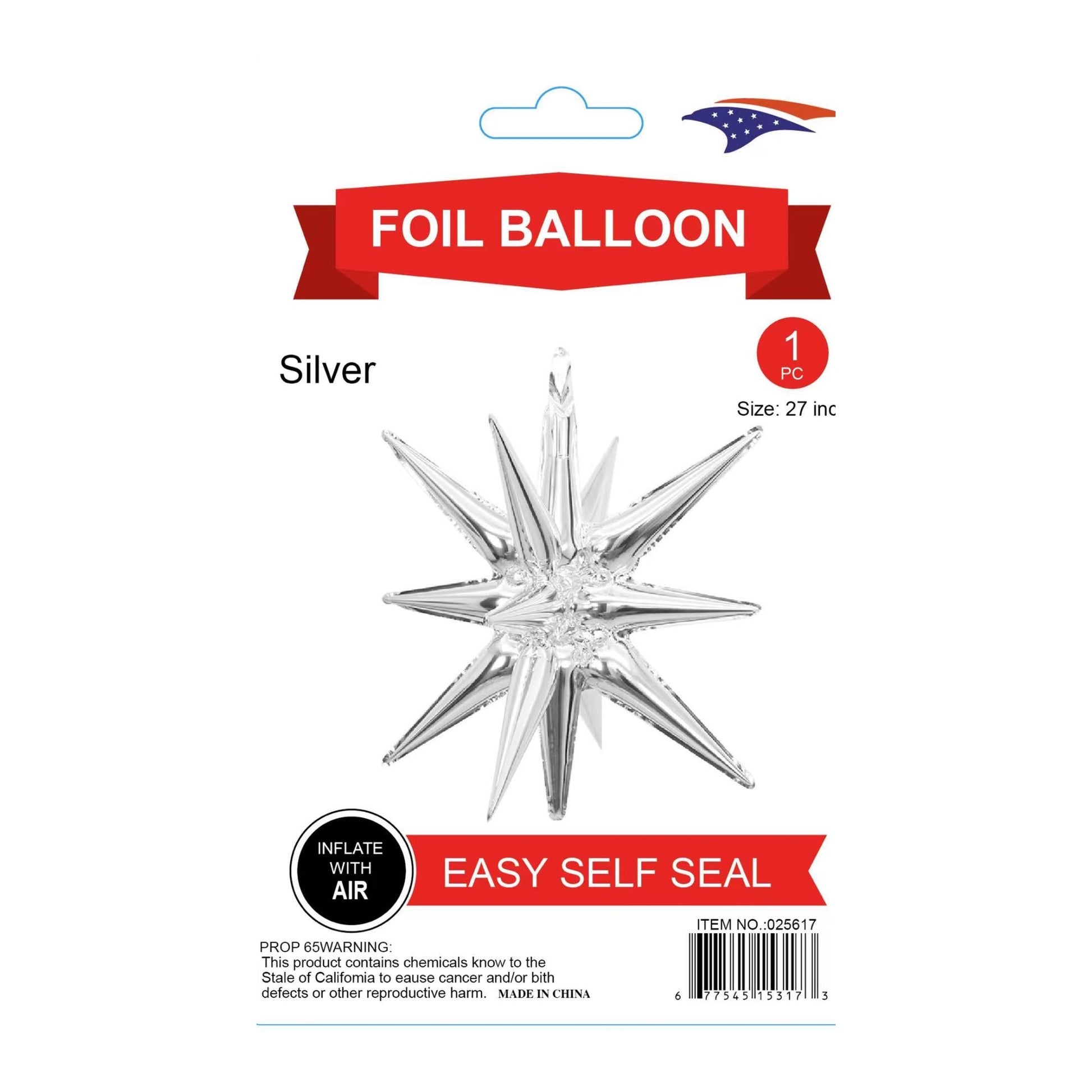 Starburst Balloon Silver120/Case