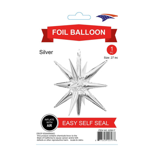 Starburst Balloon Silver120/Case