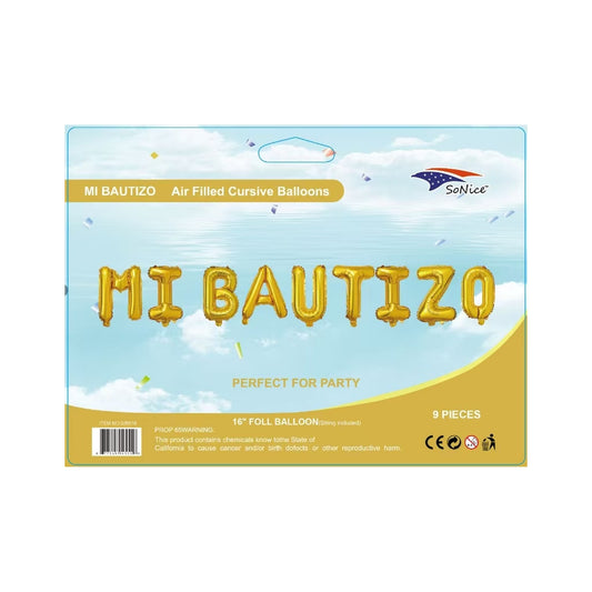 16''Mi Bautizo' Gold 120Set/Cs