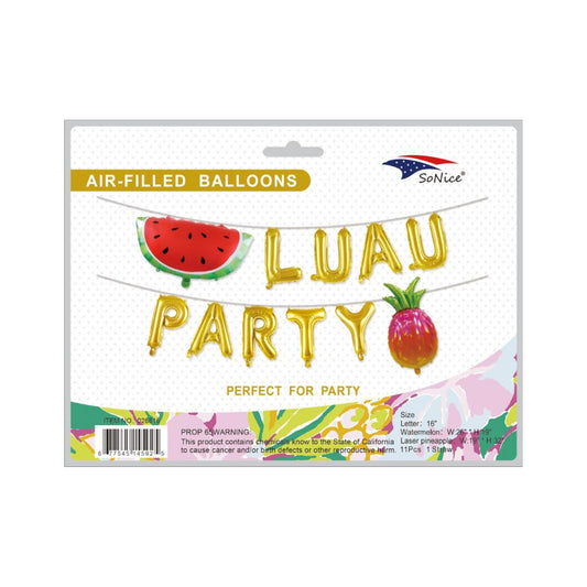 Foil Balloon Set Luau Party 120 Set/Cs