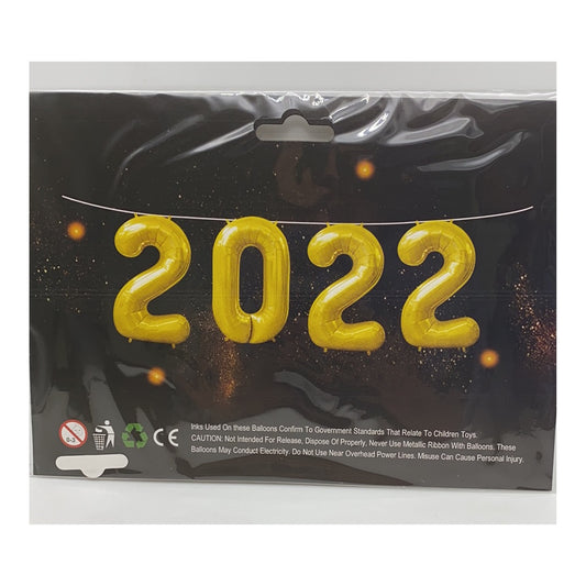 (c) 16" Foil Balloon Gold 2022ct