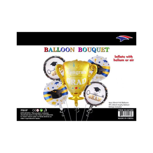 Balloon Bouquet Grad Trophy 120Set/Cs