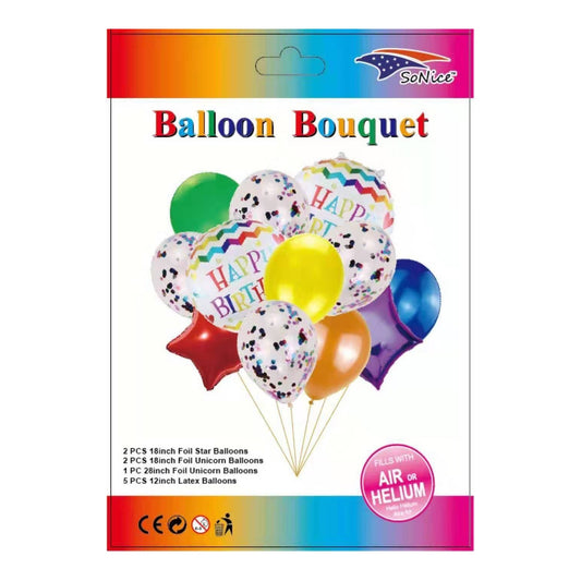 Balloon Bouquet Happy Birthday 120Set/Cs