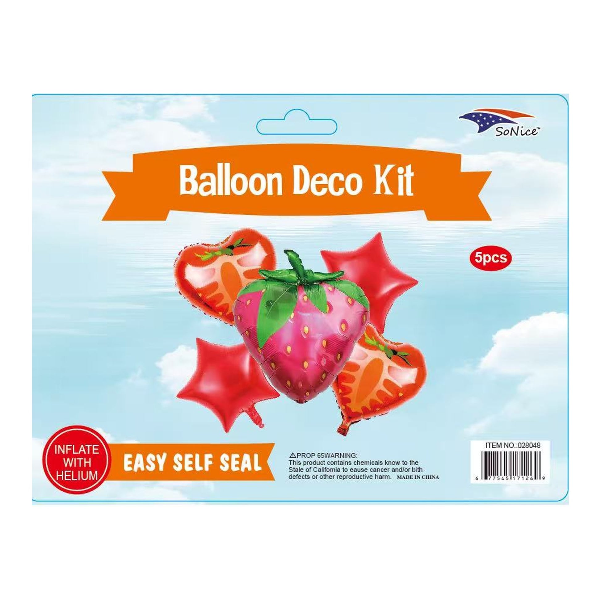 Balloon Bouquet Strawberry 120Set/Cs