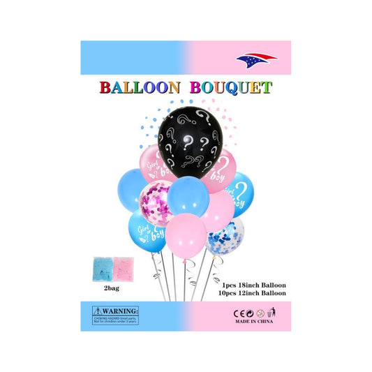 (c) Balloon Bouquet Gender Reveal