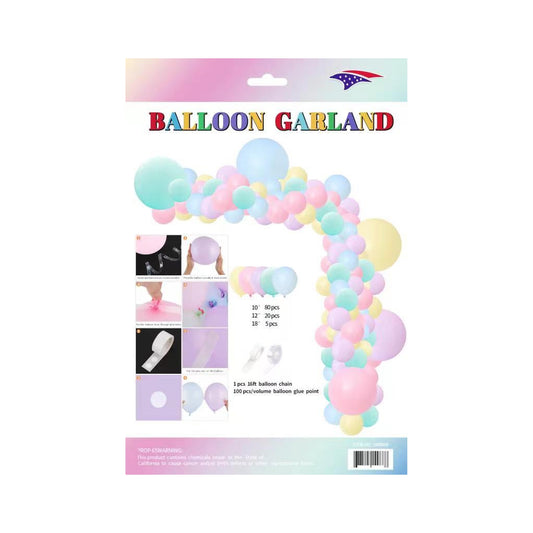Balloon Garland Macaron Pastel