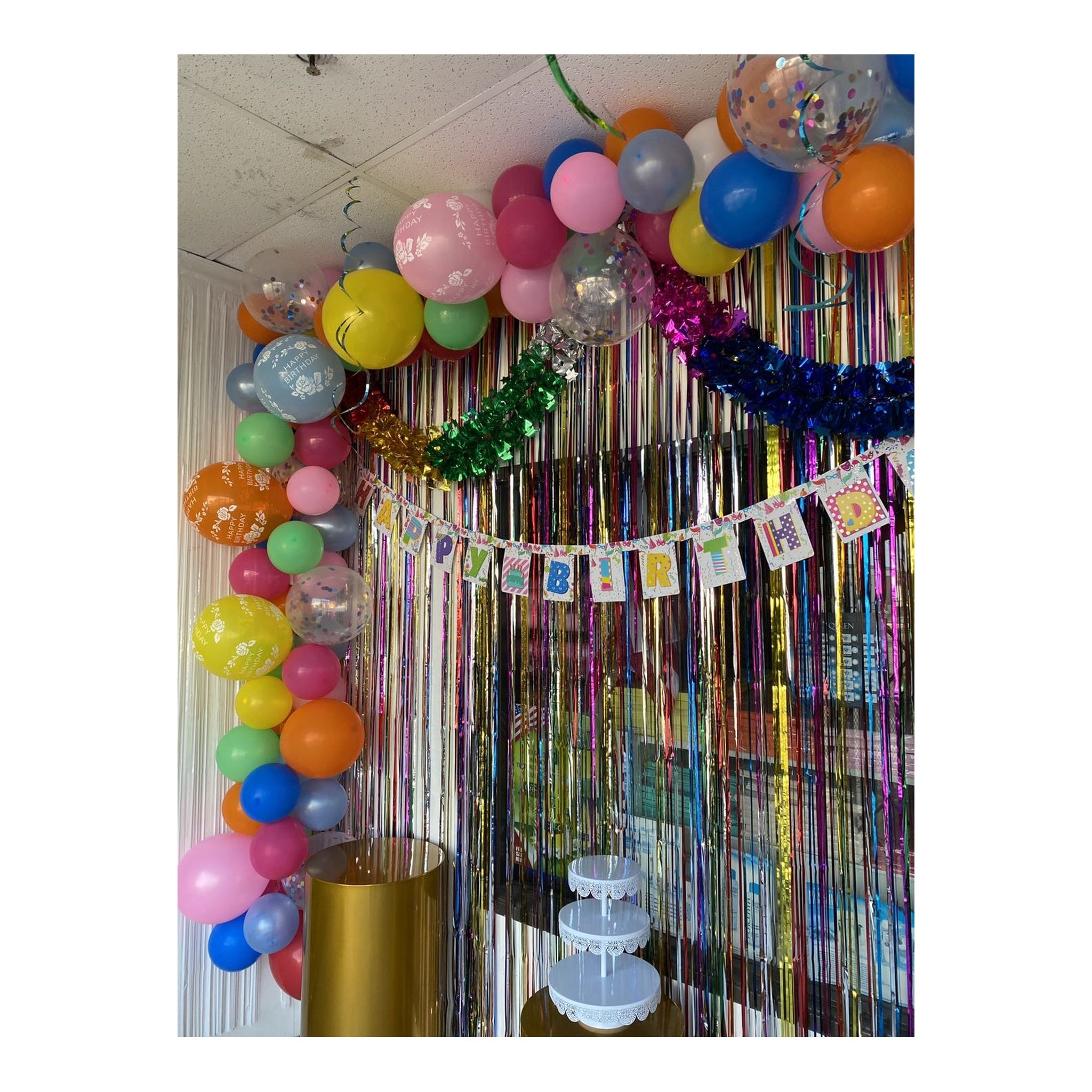 (c) Balloon Garland Happy Birthday