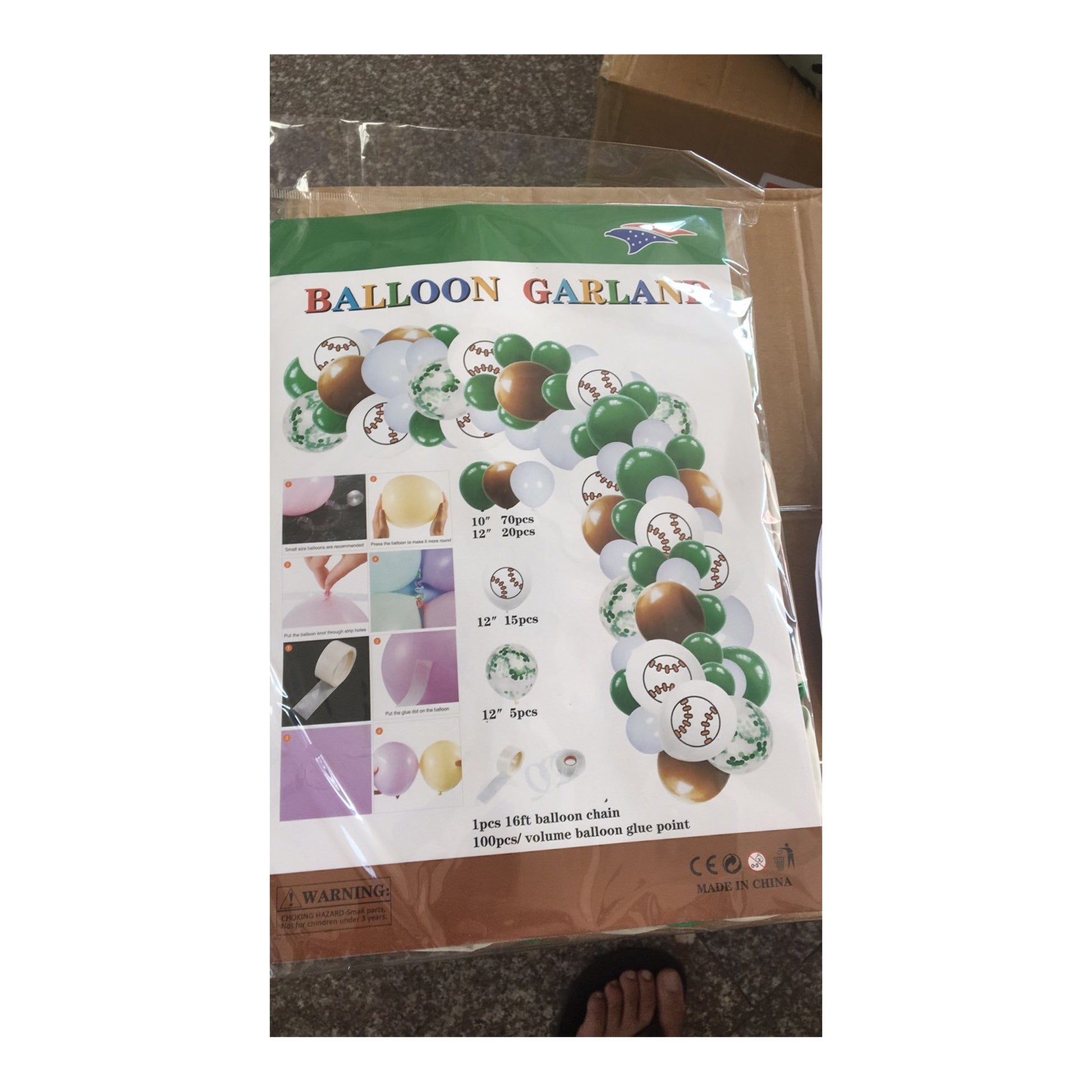 Balloon Garland Baseball