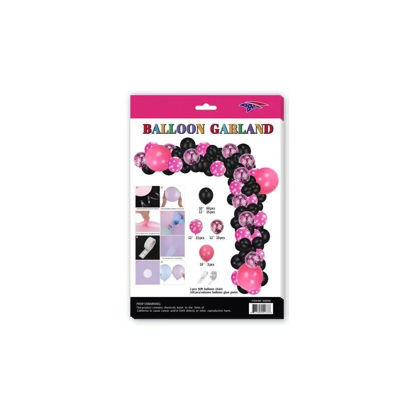 Balloon Garland Girl 60Set/Cs