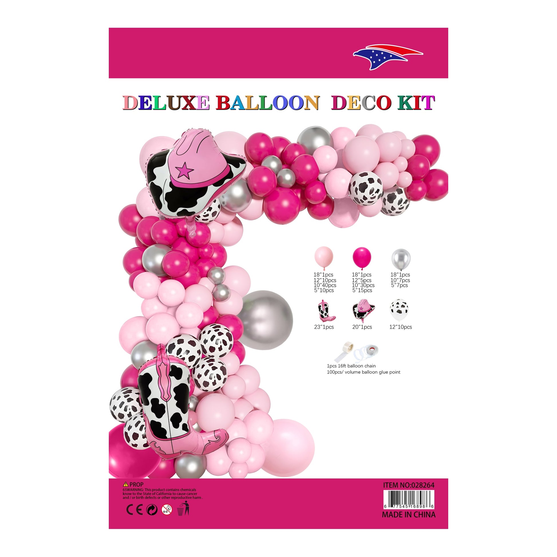 Foil Balloonalloon Garland Cowgirl