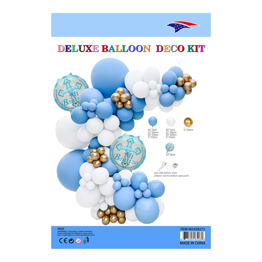 Balloon Garland Kit Bautizo Blue 60Pk/Cs