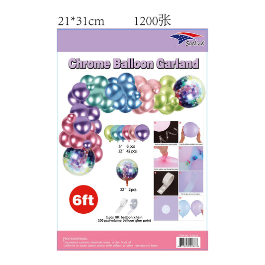 6" Chrome Balloon Discogarland