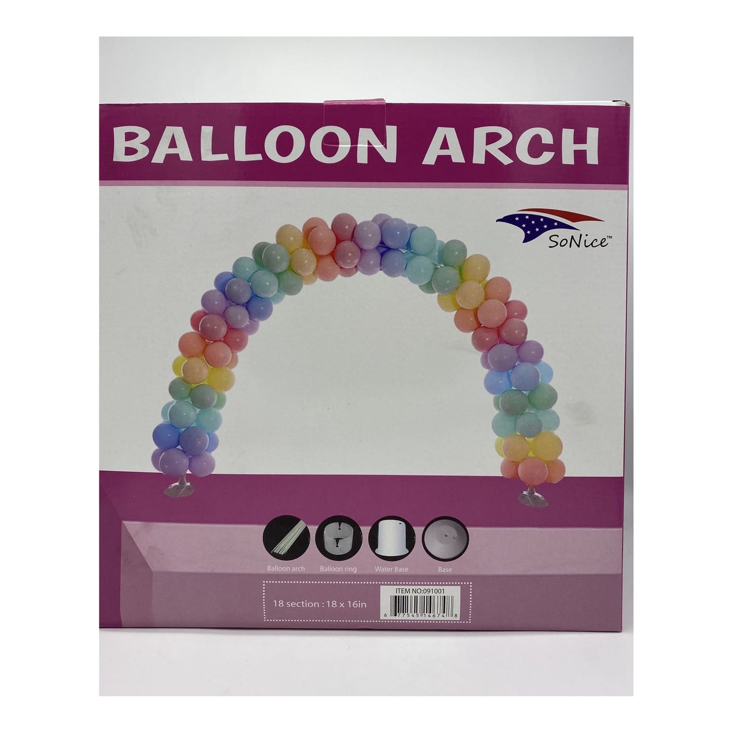Balloon Arch(W 14Ftx H 8Ft) 6 Set/Cs,