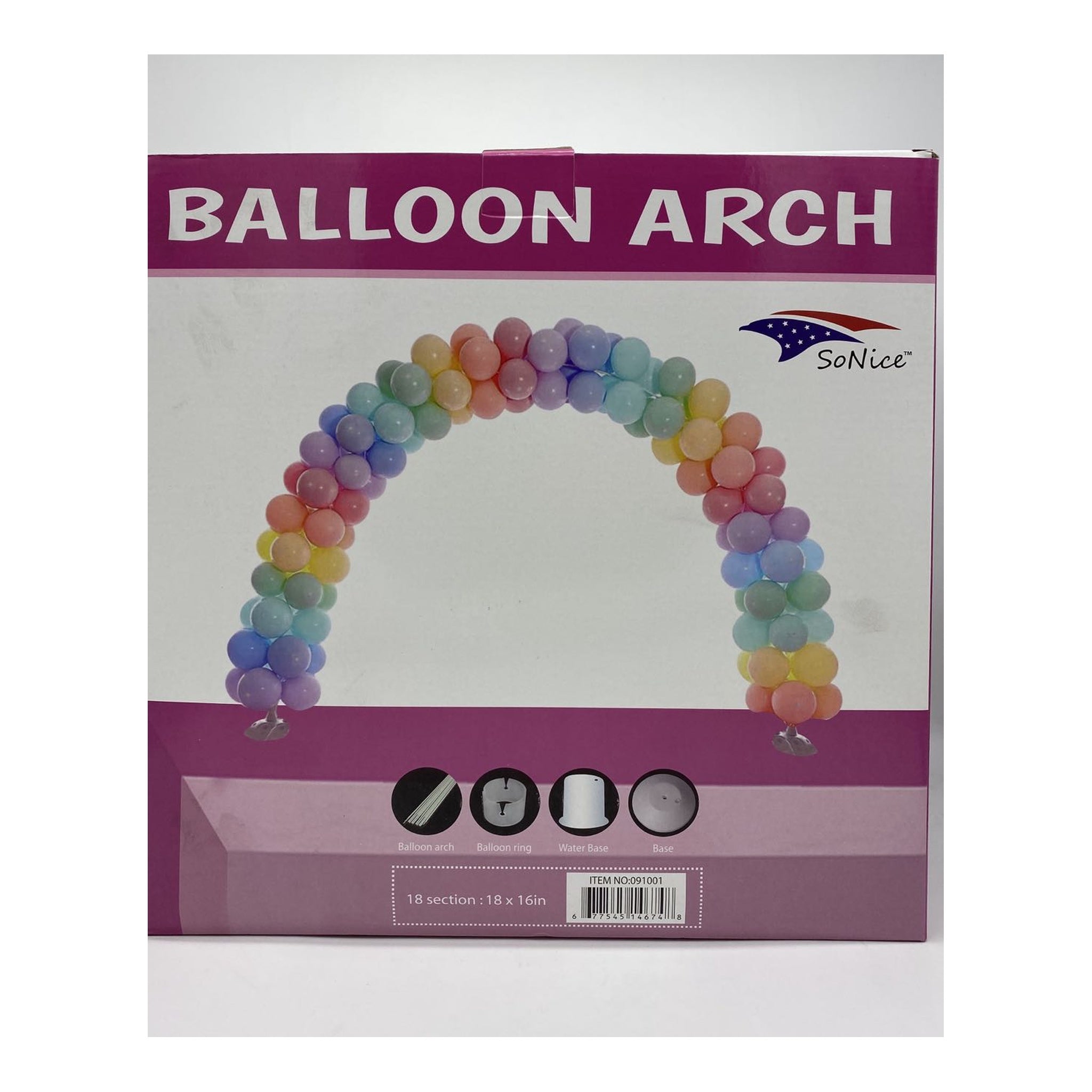 Balloon Arch(W 14Ftx H 8Ft) 6 Set/Cs,